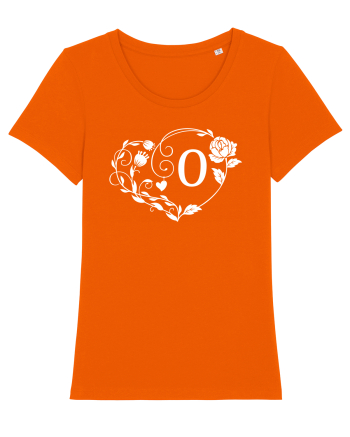 Litera O - alb Bright Orange