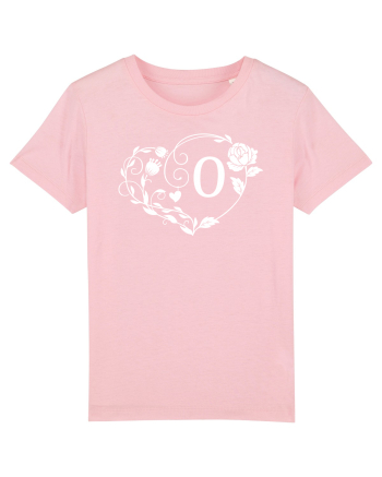 Litera O - alb Cotton Pink