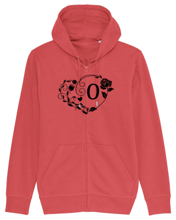 Litera O - negru Carmine Red