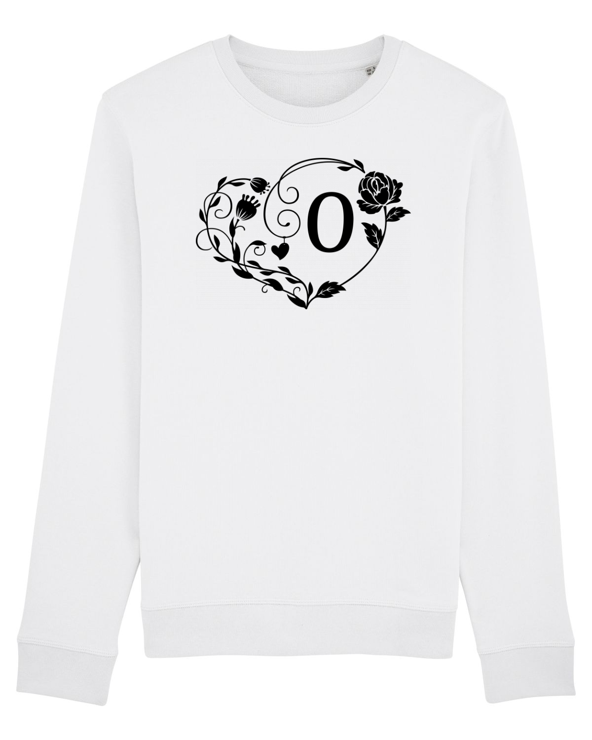 Bluză mânecă lungă Unisex Rise White