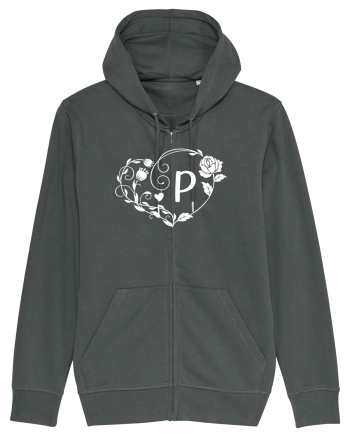 Litera P - alb Anthracite
