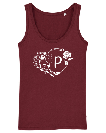 Litera P - alb Burgundy