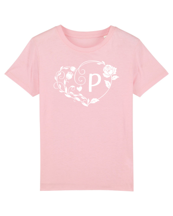 Litera P - alb Cotton Pink