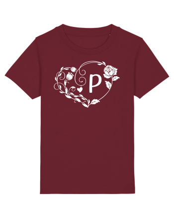 Litera P - alb Burgundy