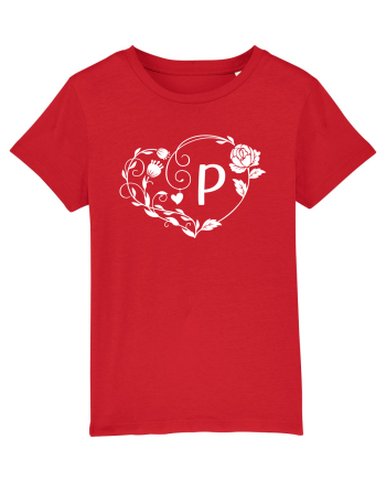 Litera P - alb Red