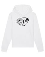 Litera P - negru Hanorac Unisex Drummer
