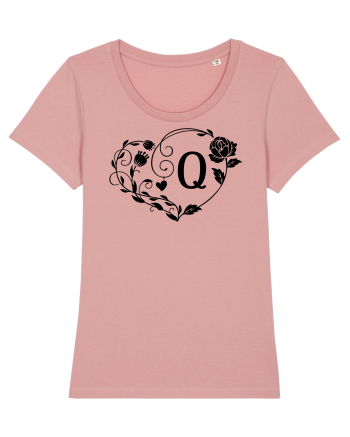 Litera Q - negru Canyon Pink
