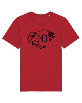 Litera Q - negru Red
