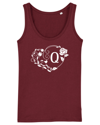 Litera Q - alb Burgundy