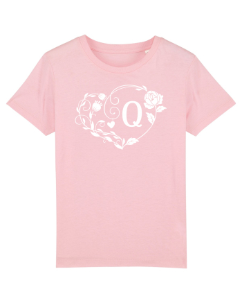 Litera Q - alb Cotton Pink