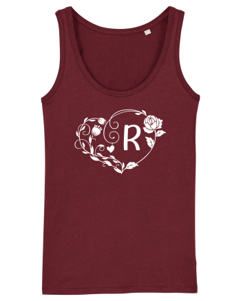 Litera R - alb Burgundy