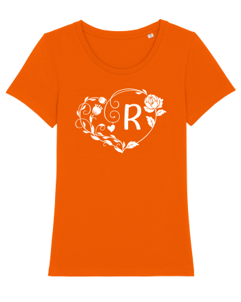 Litera R - alb Bright Orange