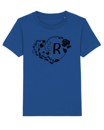 Litera R - negru Majorelle Blue