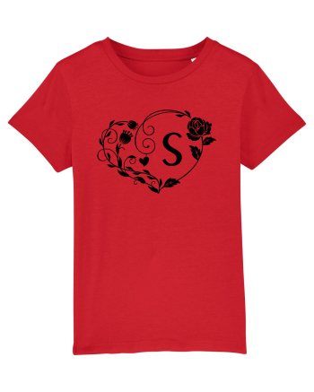 Litera S - negru Red
