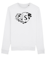 Litera S - negru Bluză mânecă lungă Unisex Rise