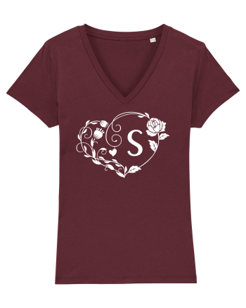 Litera S - alb Burgundy