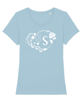 Litera S - alb Sky Blue