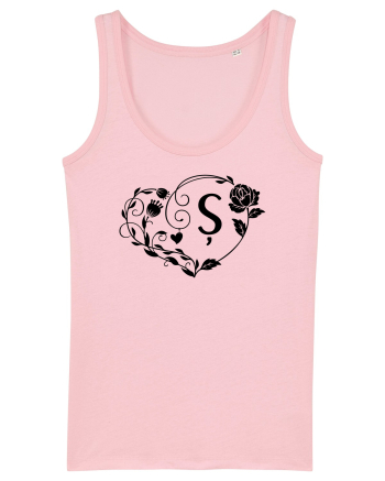 Litera Ș -negru Cotton Pink