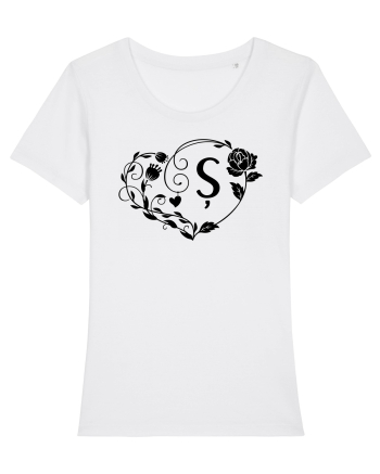 Litera Ș -negru White