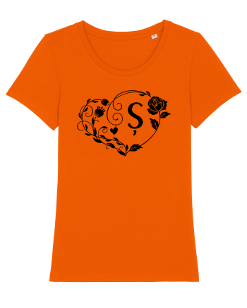 Litera Ș -negru Bright Orange