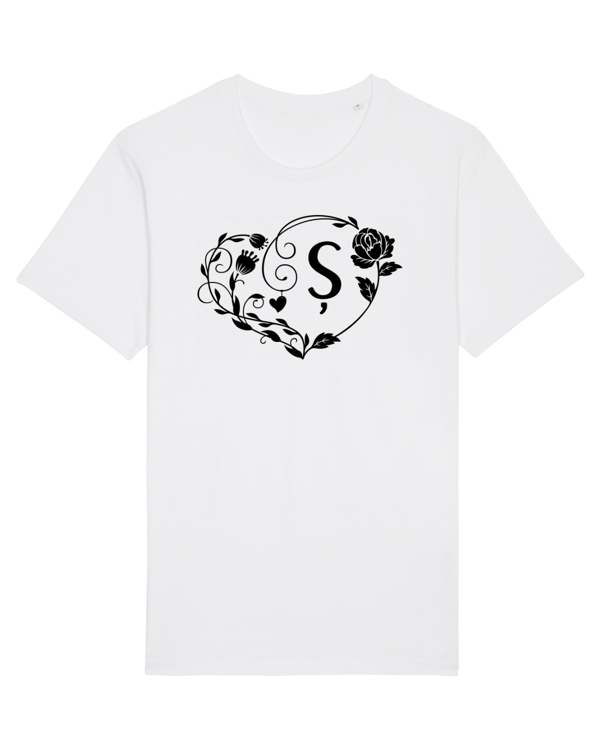 Tricou mânecă scurtă Unisex Rocker White