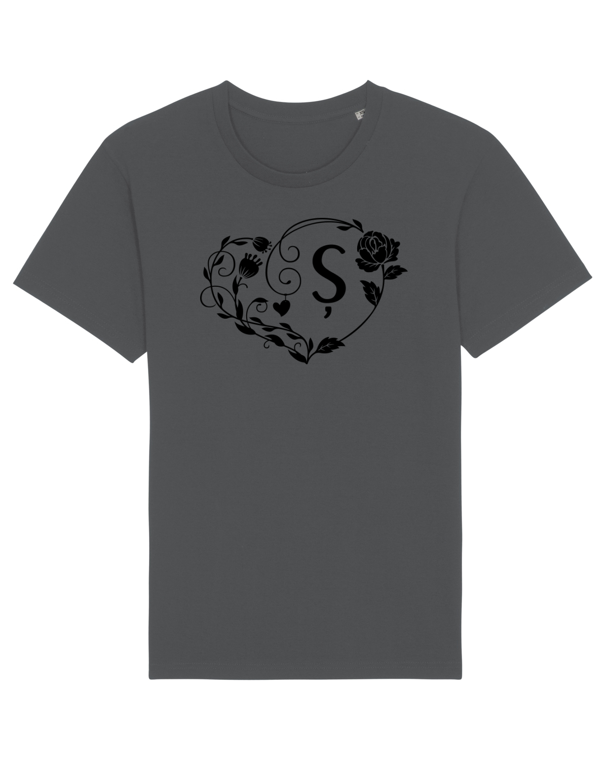 Tricou mânecă scurtă Unisex Rocker Anthracite