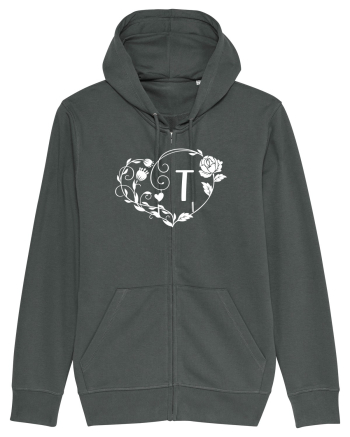 Litera T - alb Anthracite