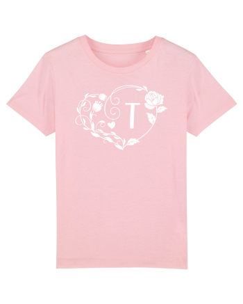 Litera T - alb Cotton Pink