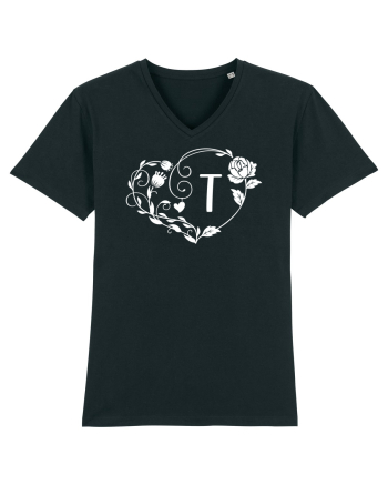 Litera T - alb Black