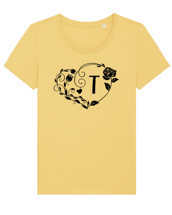 Litera T - negru Jojoba