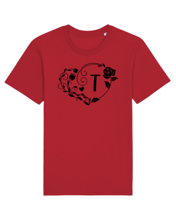 Litera T - negru Red