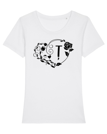 Litera Ț - negru White