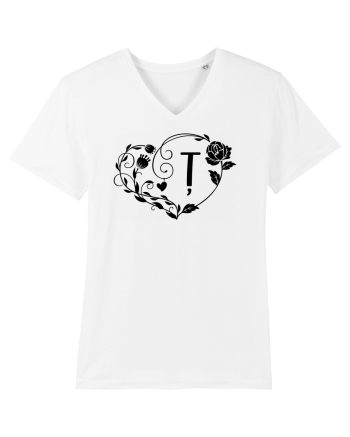 Litera Ț - negru White