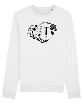 Litera Ț - negru White