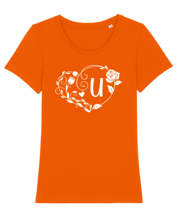 Litera U - alb Bright Orange