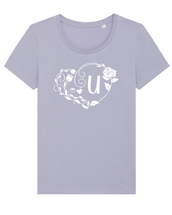 Litera U - alb Lavender