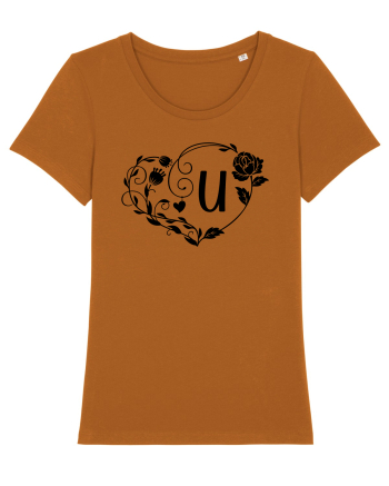 Litera U - negru Roasted Orange