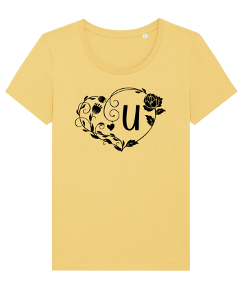 Litera U - negru Jojoba