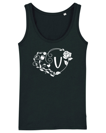 Litera V - alb Black