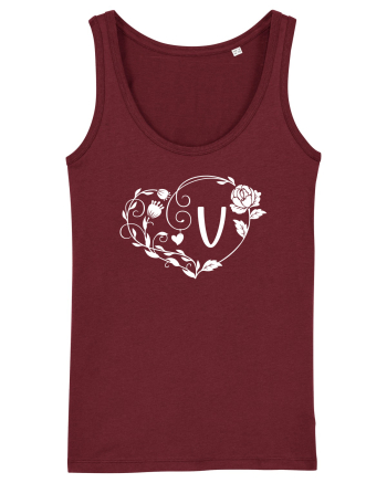 Litera V - alb Burgundy