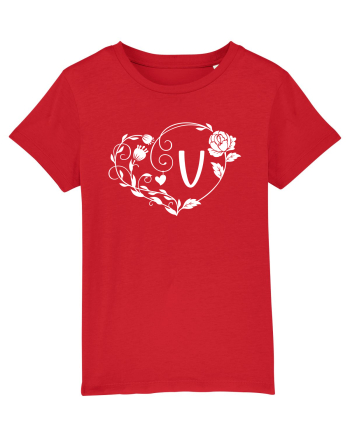 Litera V - alb Red