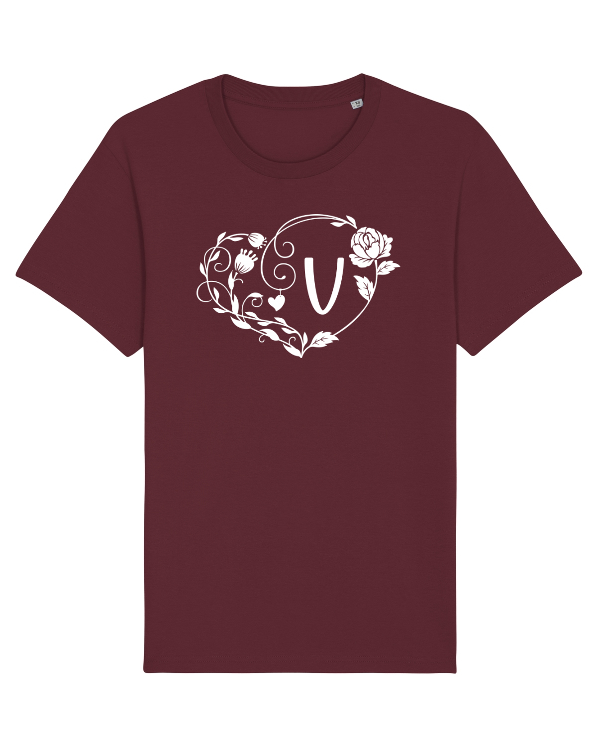 Tricou mânecă scurtă Unisex Rocker Burgundy