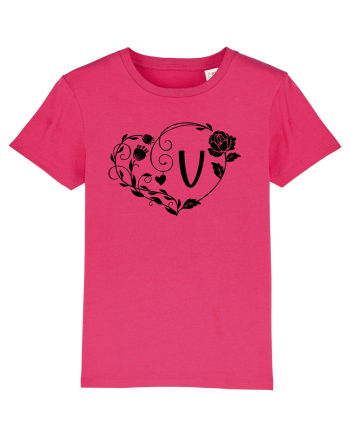 Litera V - negru Raspberry