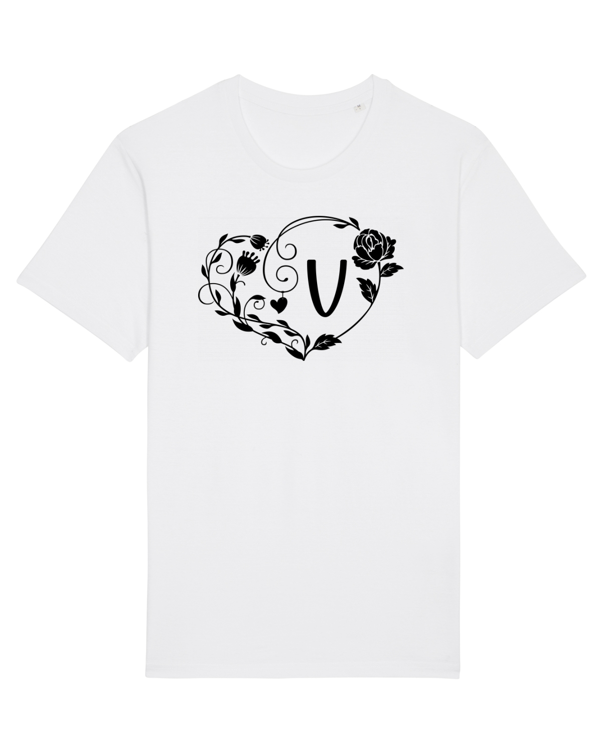 Tricou mânecă scurtă Unisex Rocker White