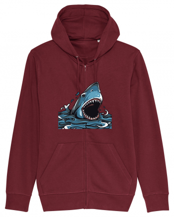 Shark Attack Burgundy