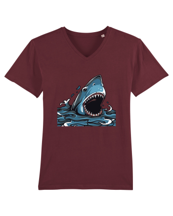 Shark Attack Burgundy