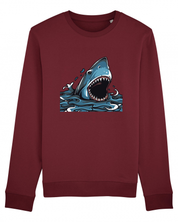 Shark Attack Burgundy