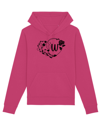Litera W - negru Raspberry