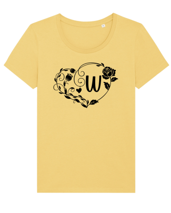 Litera W - negru Jojoba