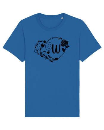 Litera W - negru Royal Blue